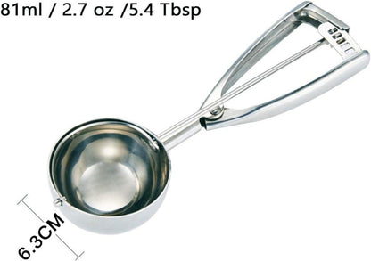 Eisportionierer Edelstahl 18/8 Groß Eislöffel mit Auslöser