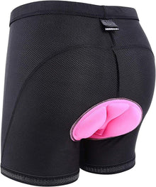 Sportneer Damen Radlerhose mit 3D-Gel Polsterung für Radsport