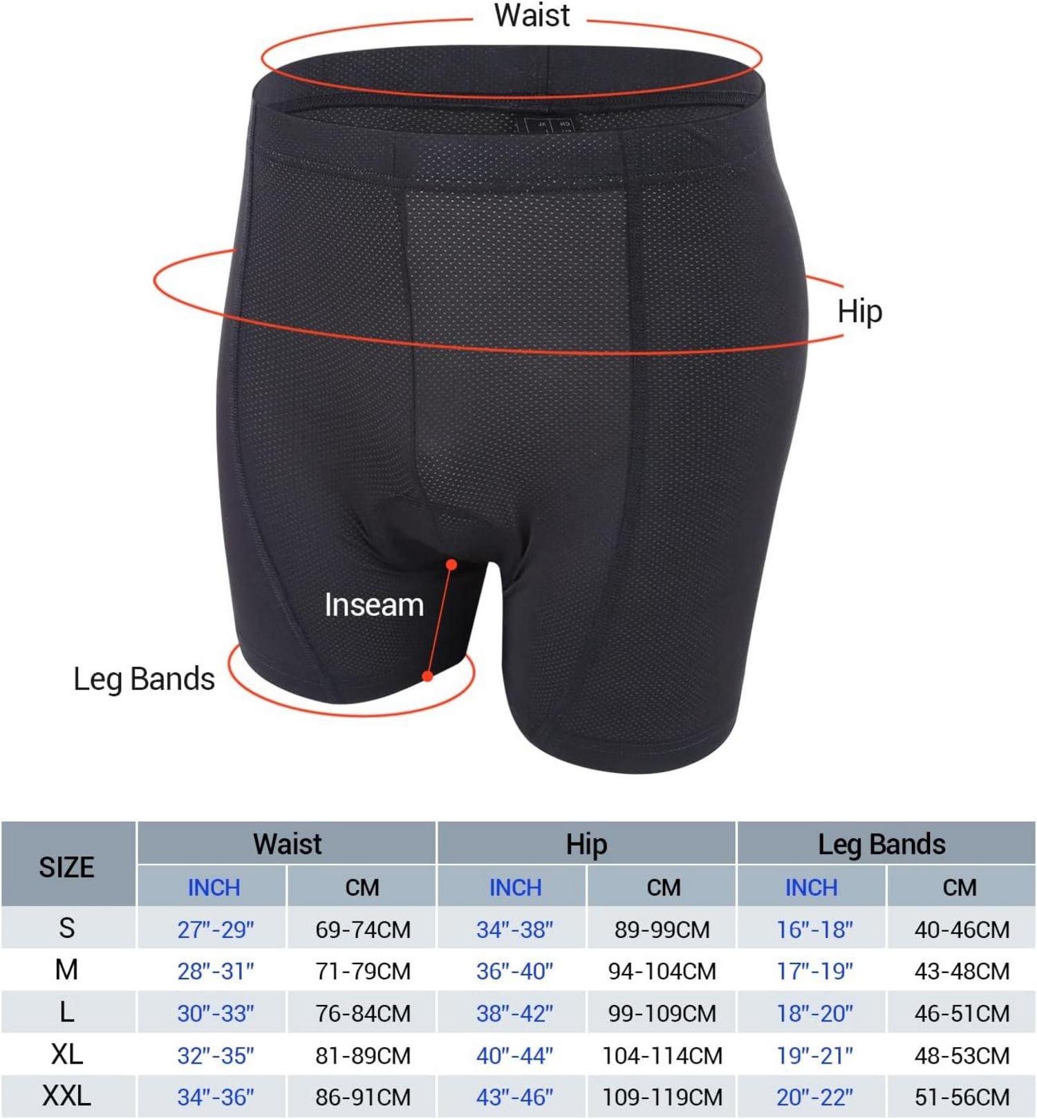 Sportneer Damen Radlerhose mit 3D-Gel Polsterung für Radsport