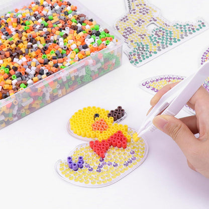 Bügelperlen Platten Set für Kinder und Erwachsene, inkl. Zubehör