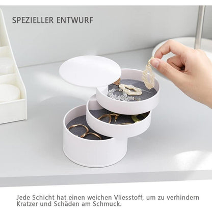 Schmuckaufbewahrung Schmuckkästchen Damen Organizer 4 Ebenen