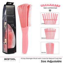 Lockenbürste für Naturhaar Afro Haar 3a-4c, Entwirrbürste