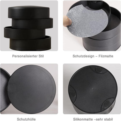 INMORVEN Schmuckaufbewahrung Schmuckkästchen 4 Ebenen