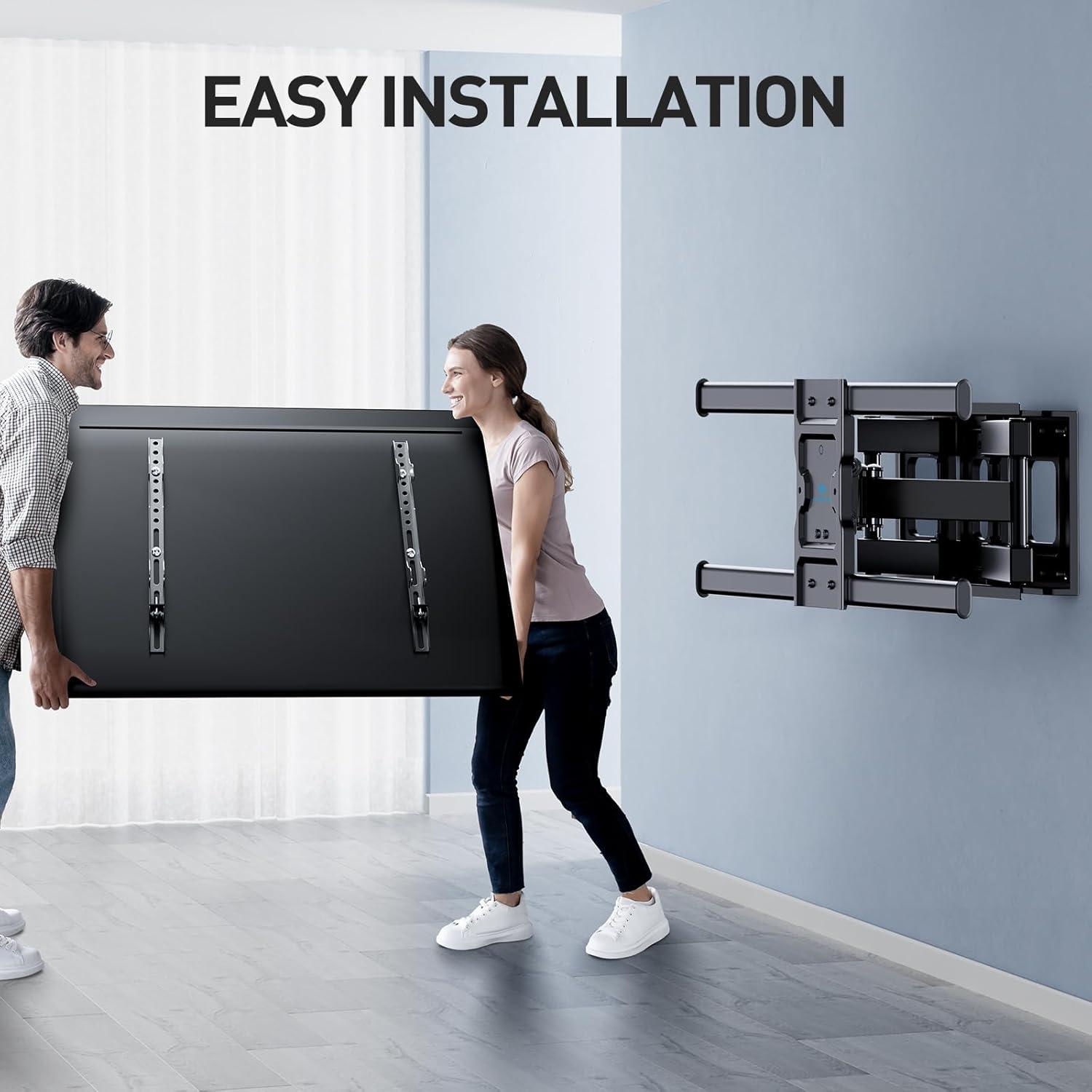 TV Wandhalterung für 37-85 Zoll Fernseher bis 60kg, schwenkbar neigbar