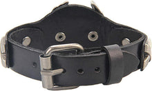 Herren Armband Leder Schwarz Geschenk Unisex Stil