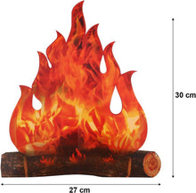3D Dekorative Pappe Lagerfeuer Herzstück Künstliches Feuer