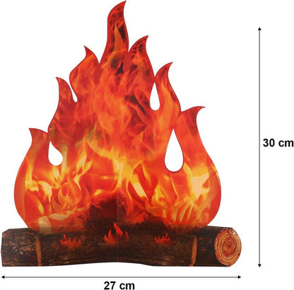3D Dekorative Pappe Lagerfeuer Herzstück Künstliches Feuer