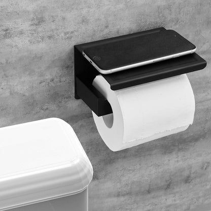 Toilettenpapierhalter ohne Bohren mit Ablage, Edelstahl