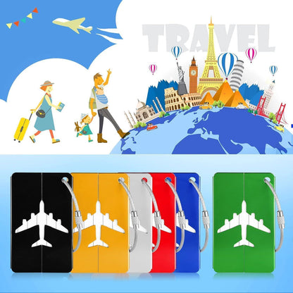 Kofferanhänger Aluminium Adressschild PVC Wasserdicht 6er