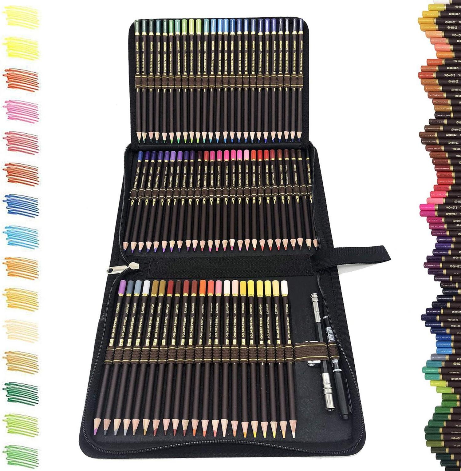 72 Buntstifte Set Profi Art Zeichenstifte Ölbasiert Gemischt