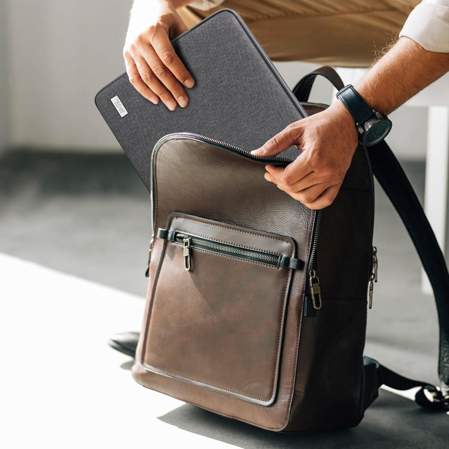 Laptoptasche 14 Zoll dunkelgrau MacBook Air 15 M2 2023 wasserdicht
