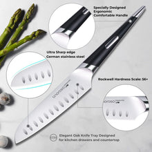 Linoroso Santoku Messer 6 Zoll Ultra Scharfes Edelstahl
