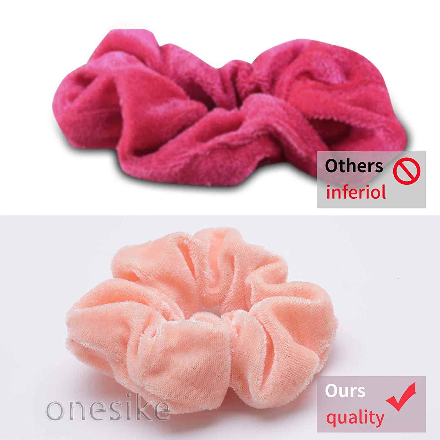 45 Stück Haargummis Samt Haarbänder Scrunchies 45 Farben Frauen Mädchen