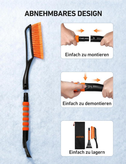 Eiskratzer Auto 2er Pack Schneebesen 68CM Lang ergonomic