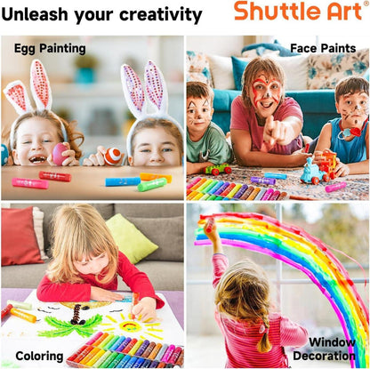 Tempera Paint Sticks 30 bunte Farben für Kinder Malstifte waschbar