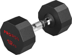PROIRON Hexagon Hanteln Stahlkern Kurzhanteln 12-seitiges Design