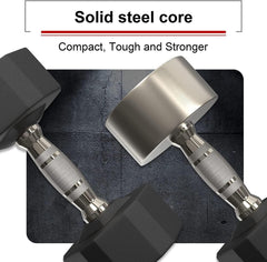 PROIRON Hexagon Hanteln 12-seitiges Design Stahlkern 3-24 Kg Krafttraining