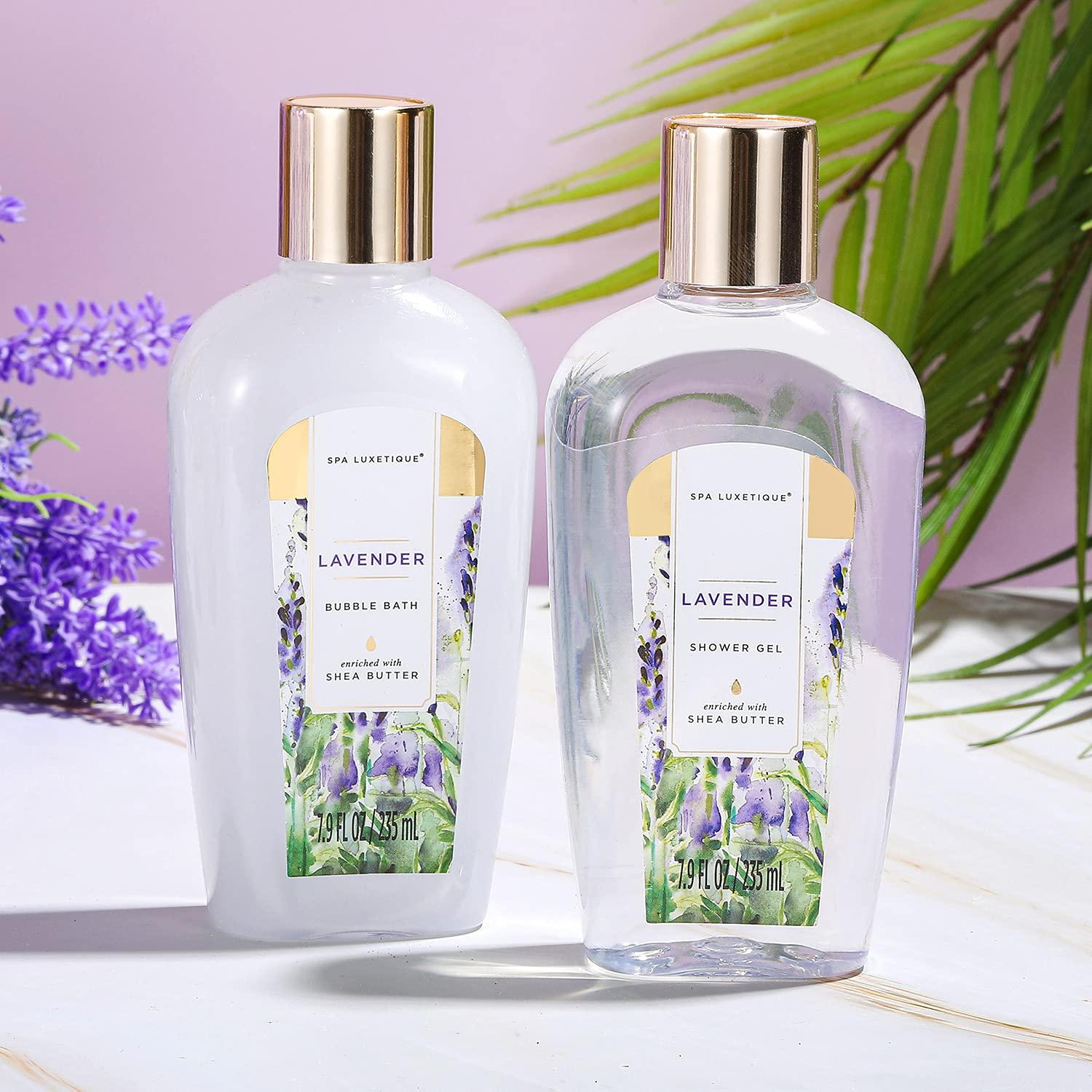 Geschenkset SPA LUXETIQUE Lavendelduft Badebomben Handcreme Duschgel