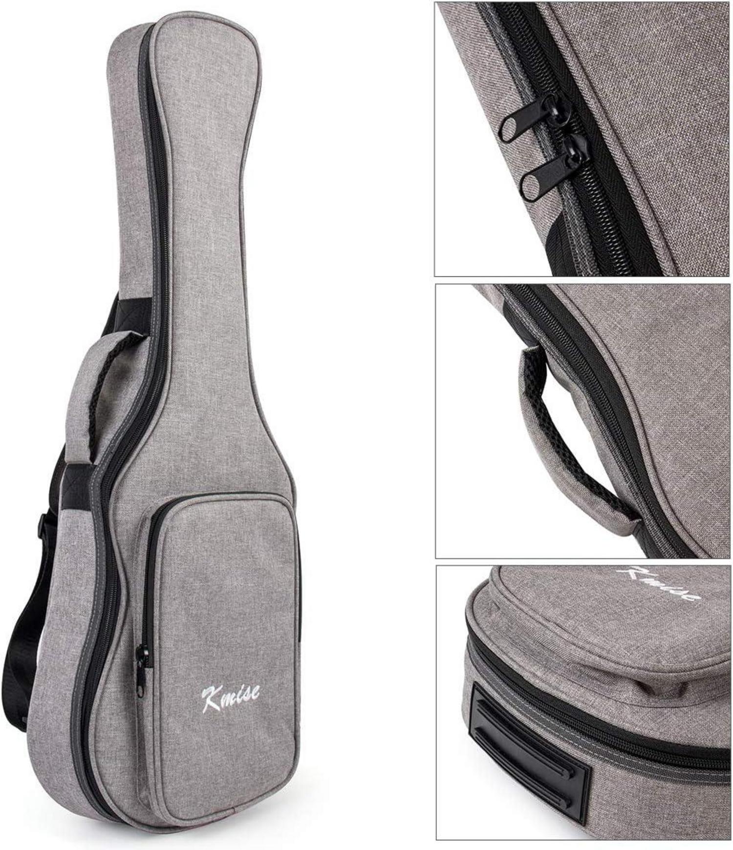23 Inch Ukulele Tasche Weicher Tragekoffer Doppelter Riemen 3 Plektren