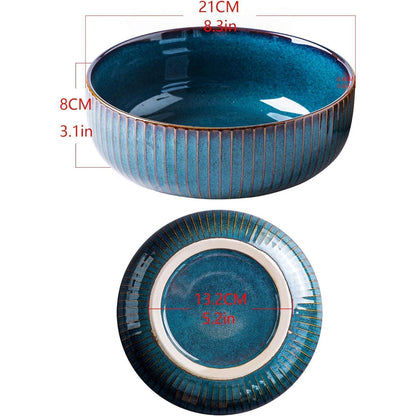 CSYY Salatschüssel Keramik 1800ML Große Porzellan Schüssel