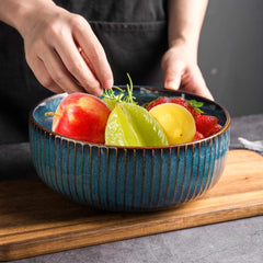 CSYY Salatschüssel Keramik 1800ML Große Porzellan Schüssel