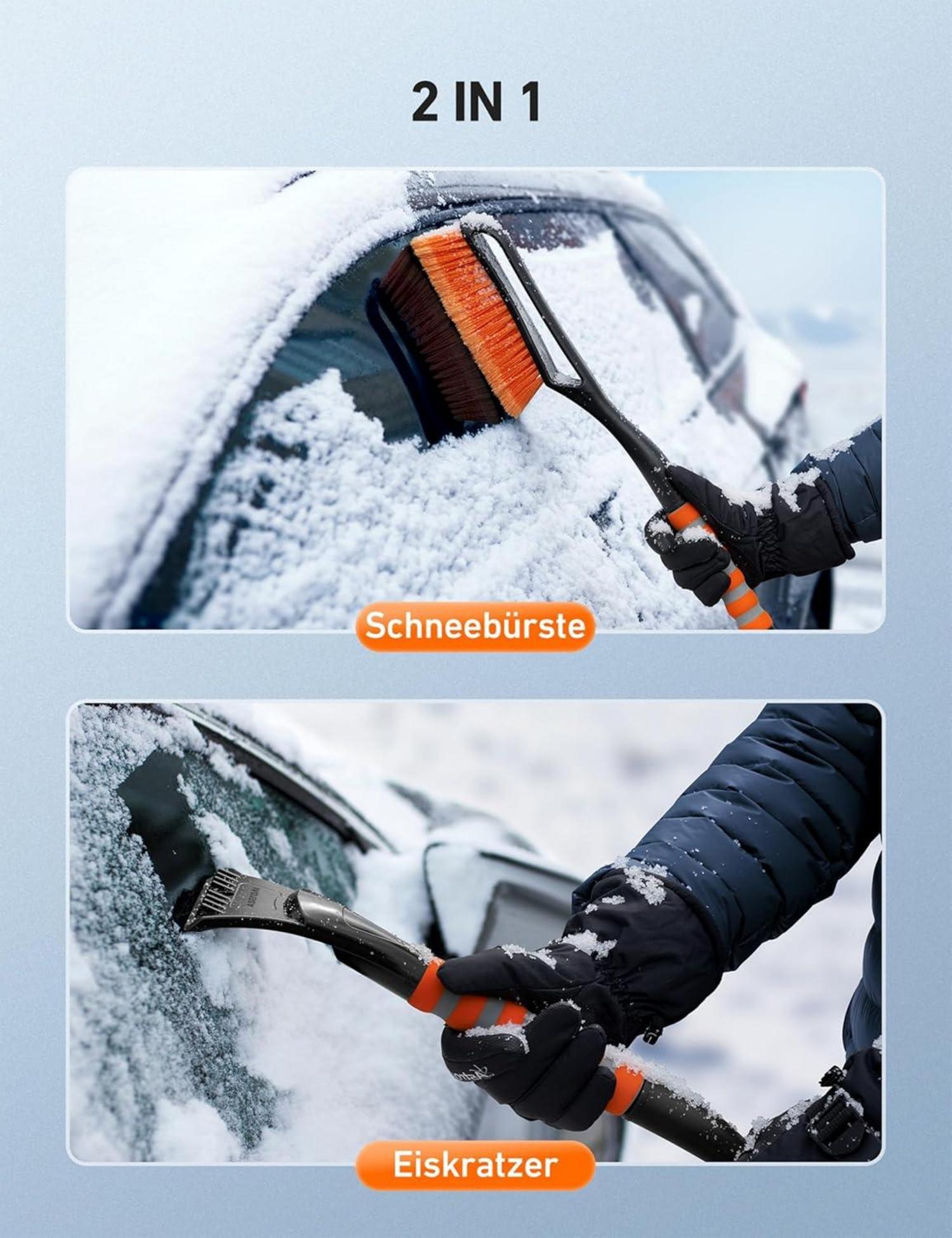 AstroAI Eiskratzer Auto mit Schneebesen 68CM langlebig