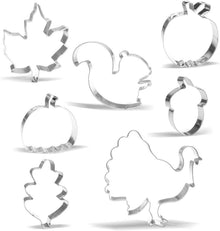 Großes Erntedankfest-Ausstechform-Set 7-teilig Edelstahl
