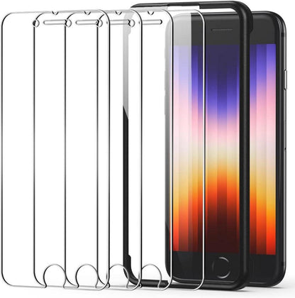 Panzer Schutz Glas iPhone SE 2020 4 Stück 9H Härte Klar Schutzglas