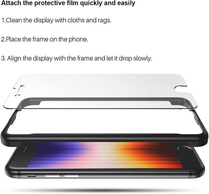 Panzer Schutzglas iPhone SE 2020 4 Stück 9H Härte Klar Blasenfrei