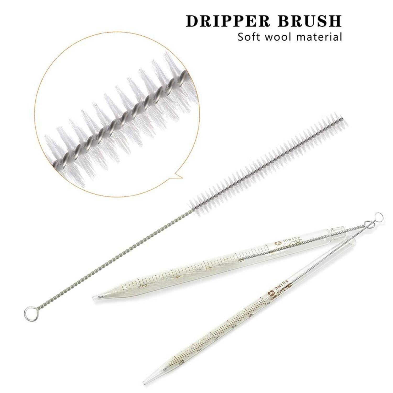 6tlg. JESSTOLO Glas Pipetten Set, Große Silikagel Messpipetten Labor Dropper