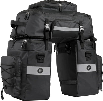 Fahrradtasche 3-in-1 wasserdicht Gepäckträger 75L Radfahren Rucksack