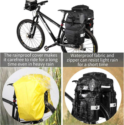 BAIGIO Fahrradtasche 3-in-1 wasserdichte Gepäckträgertasche