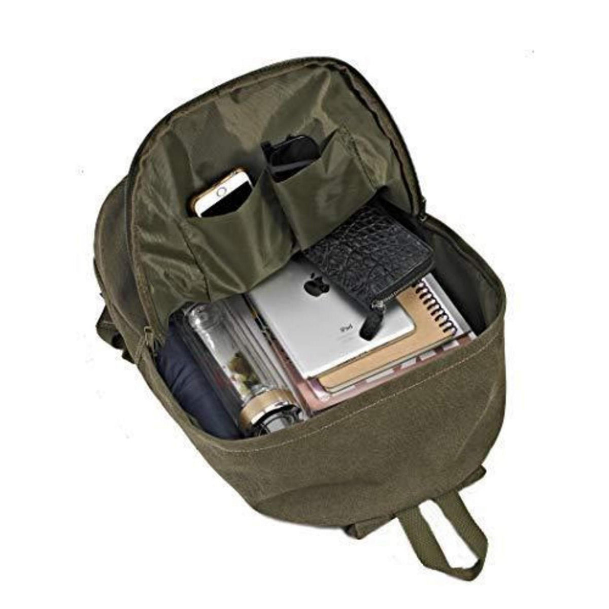 Vintage Canvas Rucksack – Ultraleichter Daypack für Laptop & Reisen