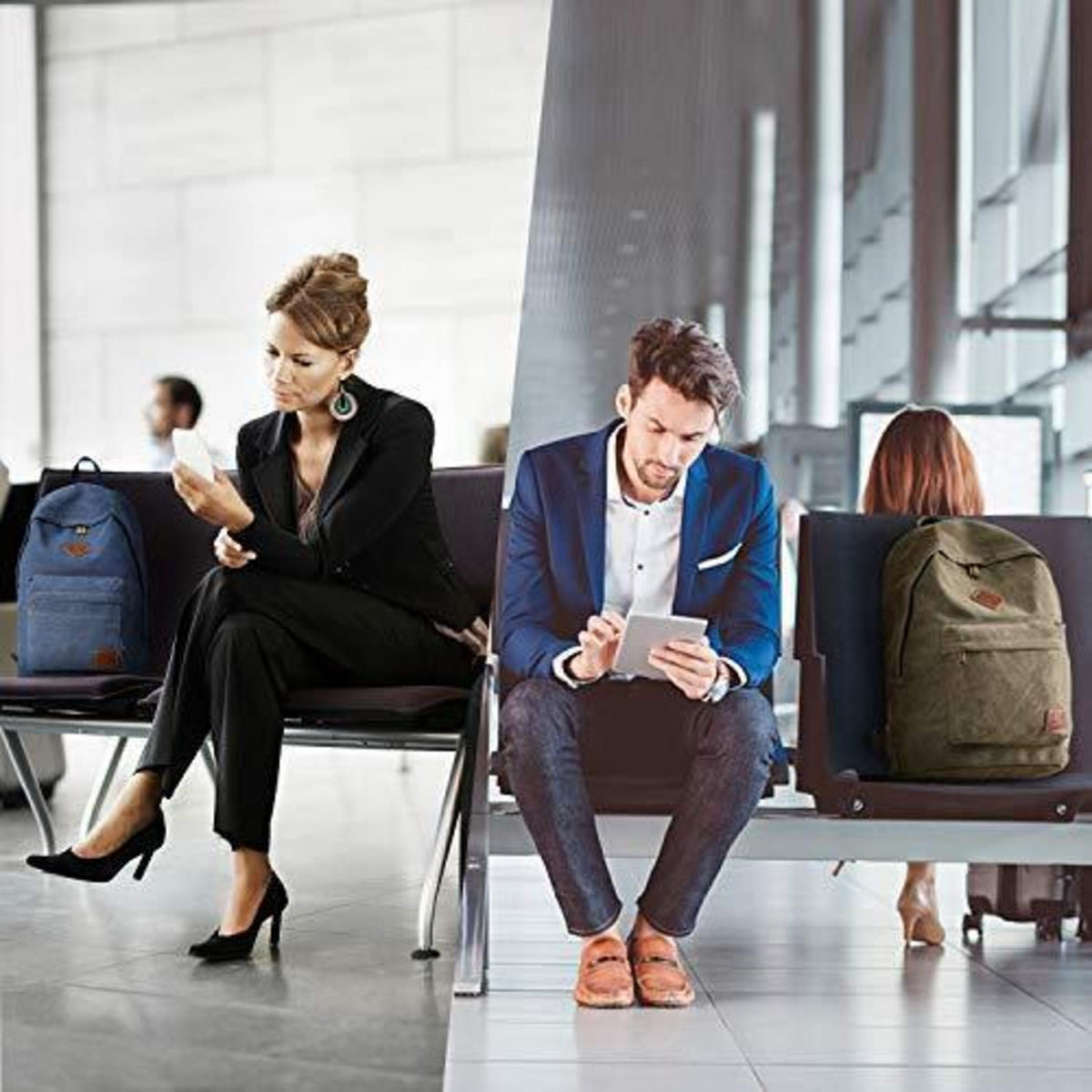 Vintage Canvas Rucksack – Ultraleichter Daypack für Laptop & Reisen