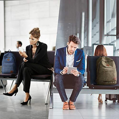 Vintage Canvas Rucksack – Ultraleichter Daypack für Laptop & Reisen