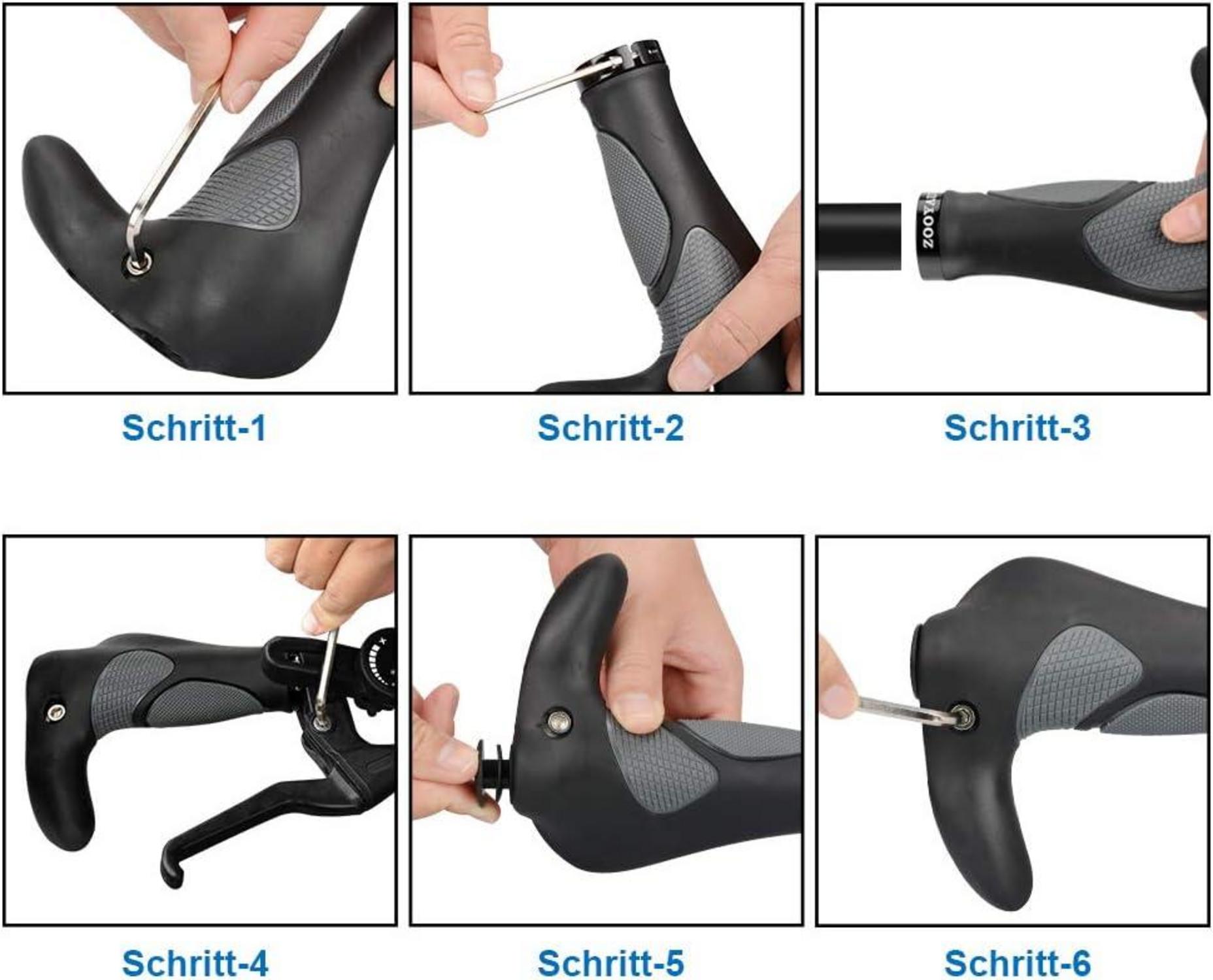 Ergonomische Fahrradgriffe Rutschfester Lenker für 22mm