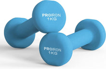 Neopren Kurzhantelset 2er-Set 1 kg für Gymnastik Yoga Pilates