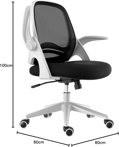 Ergonomischer Bürostuhl mit hochklappbaren
