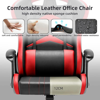 IntimaTe WM Heart Gaming Stuhl Bürostuhl Rot Ergonomischer Gamer Stuhl 52D x 49W x 130H cm