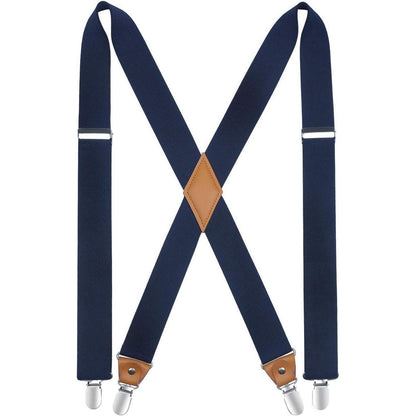 Elastischer Hosenträger Schwarz X Form 3,5cm Starke Halter