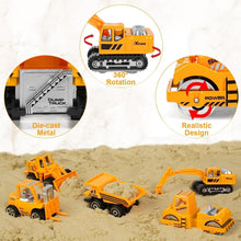 Metall Baustellenfahrzeuge Spielzeug Set 5 Stück Bagger