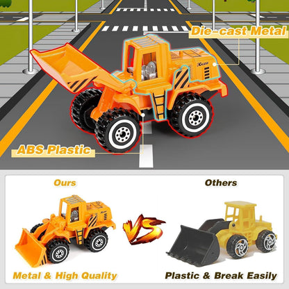 Metall Baustellenfahrzeuge Spielzeug Set 5 Stück Bagger