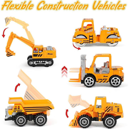 Metall Baustellenfahrzeuge Spielzeug Set 5 Stück Bagger