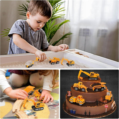 Metall Baustellenfahrzeuge Spielzeug Set 5 Stück Bagger