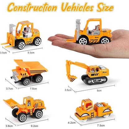 Metall Baustellenfahrzeuge Spielzeug Set 5 Stück Bagger