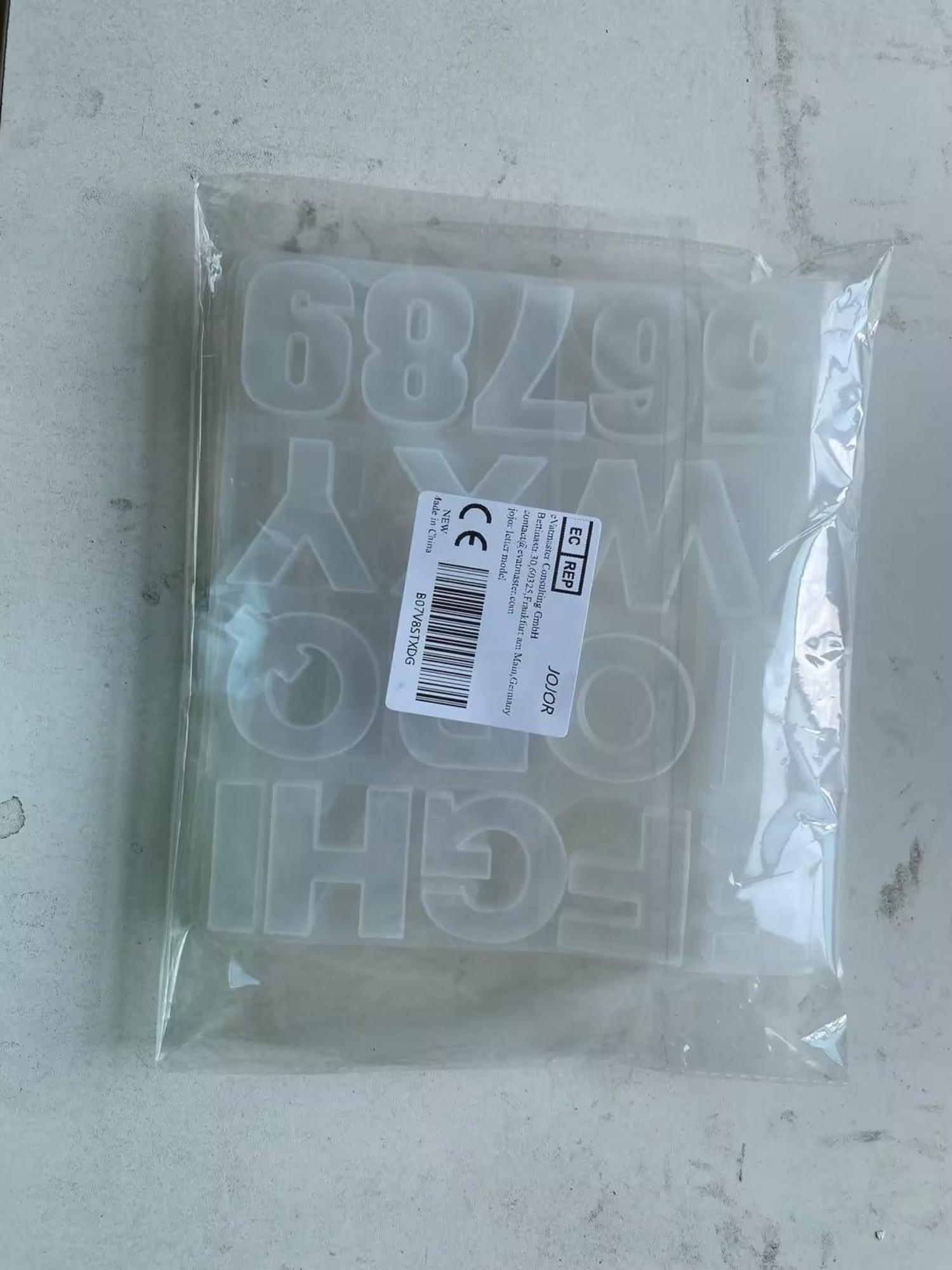 Silikon Gießform Buchstabe UV Resin Mold Schmuck DIY Basteln