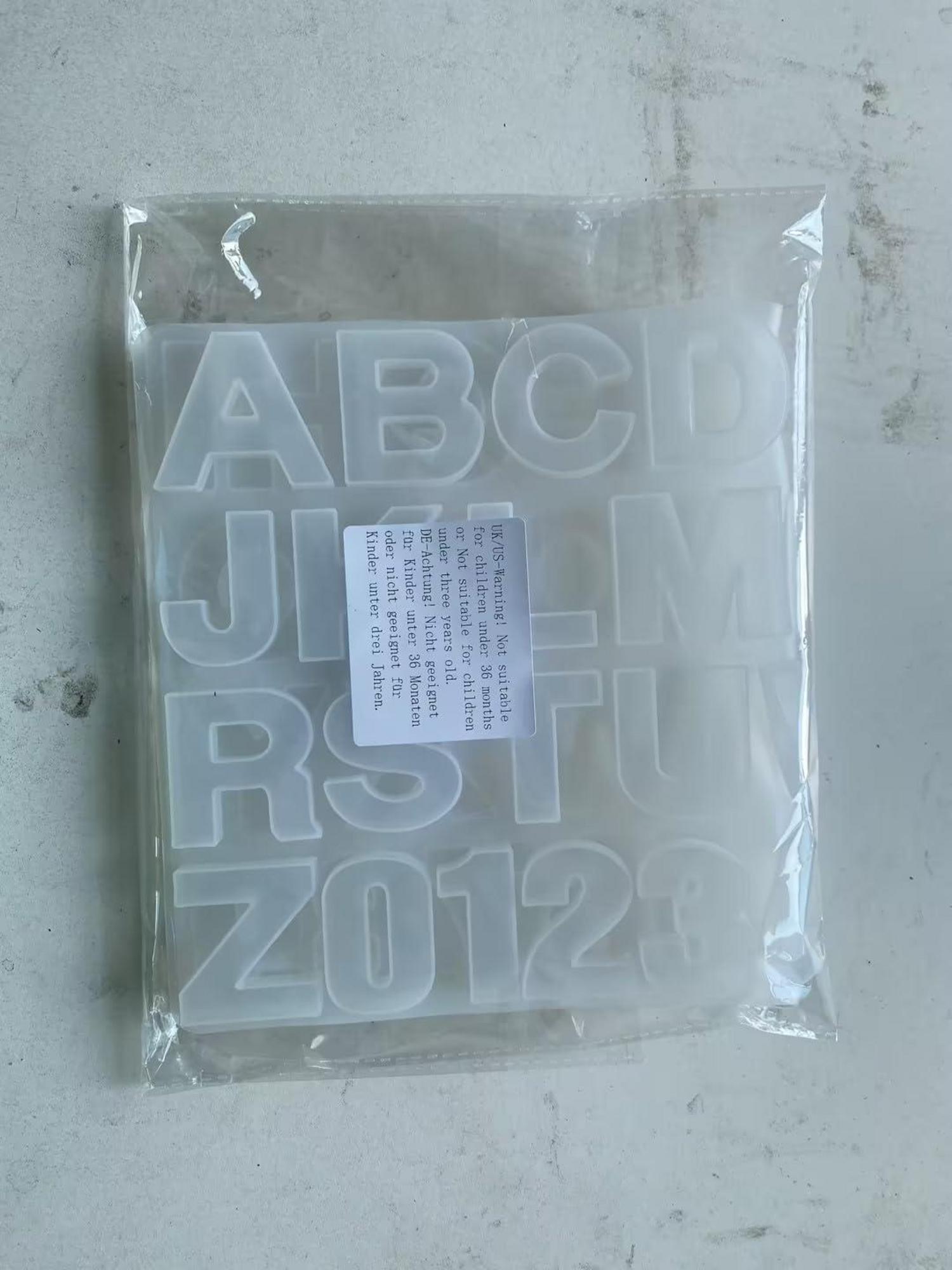 Silikonform Buchstabe Brief UV Resin Mold DIY Schmuck Herstellung