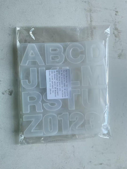 Silikonform Buchstabe Brief UV Resin Mold DIY Schmuck Herstellung