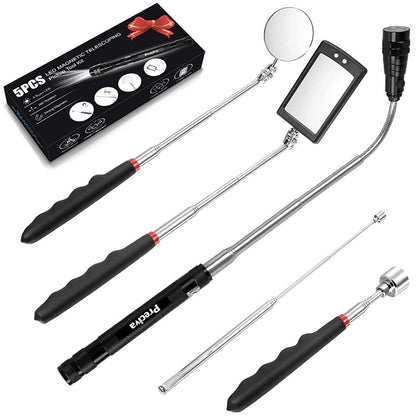 5er Teleskop Werkzeugset - Inspektionsspiegel, Magnet