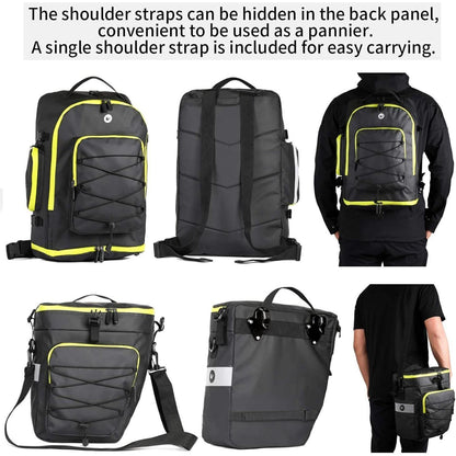 Fahrradtasche 3-in-1 Multifunction wasserdicht 75L